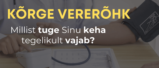 Kõrge vererõhk: signaal, et Sinu keha vajab tuge - Kontamo