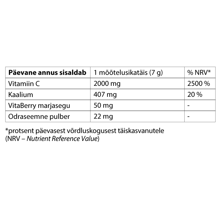 Vitamin C ReSet®, 420g (marjamaitseline joogipulber)