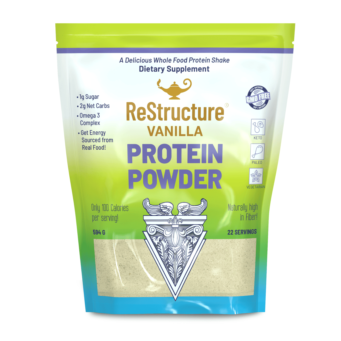 ReStructure® valgupulber, 594g - vanilje maitsega
