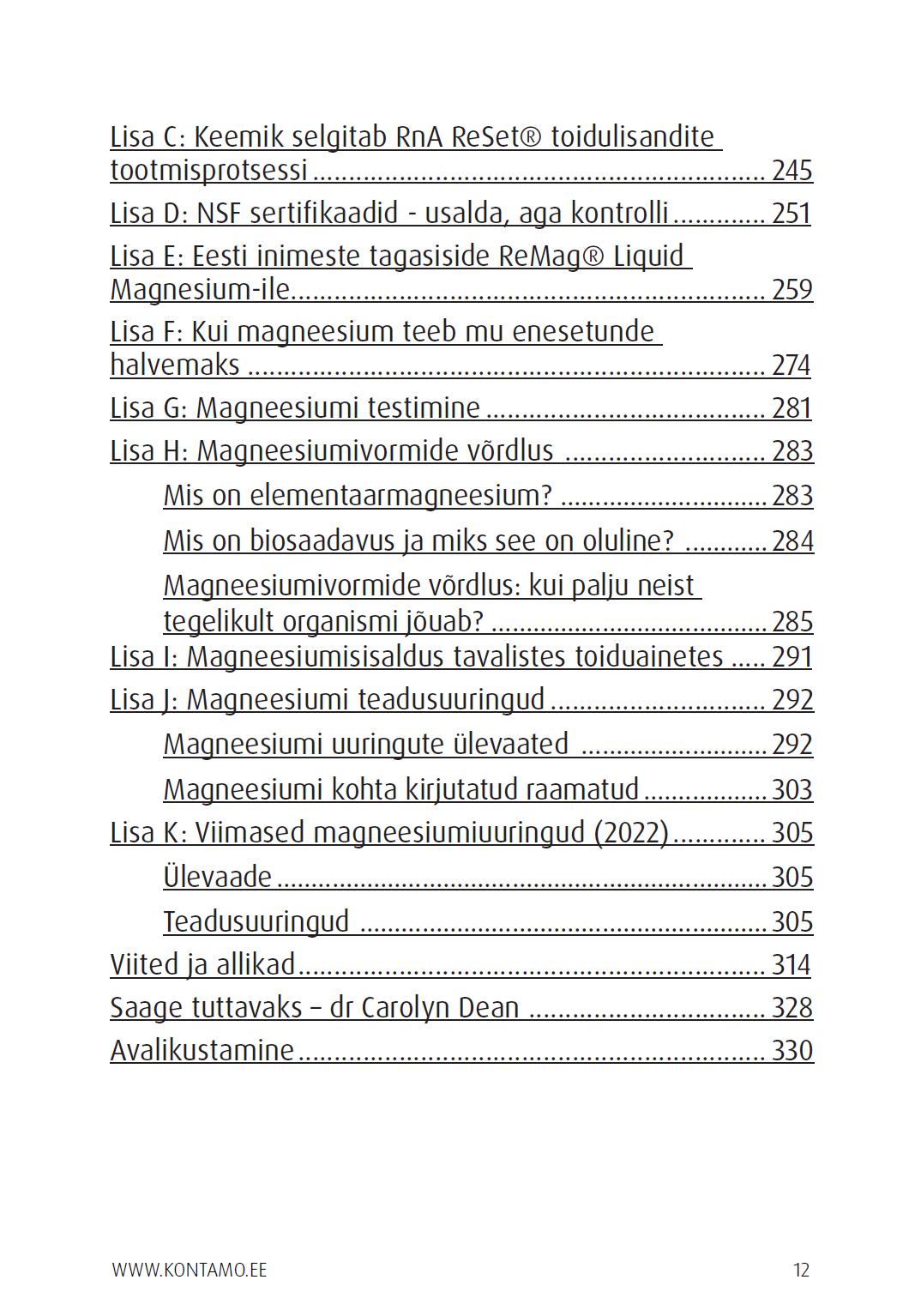 E-Raamat: „MAGNEESIUM - täieliku tervise puuduv lüli“- Carolyn Dean