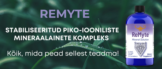 remyte stabiliseeritud piko-iooniliste mineraalinete kompleks