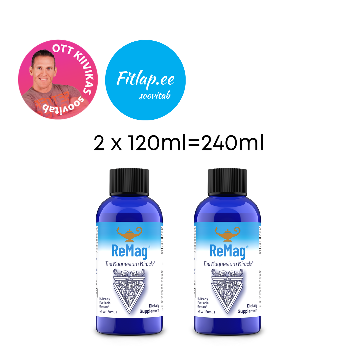 2 x ReMag® 120ml (toidulisand magneesiumiga)