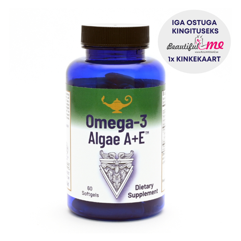 Omega 3 Algae A+E®, 60 kapslit