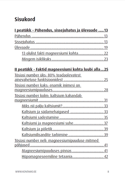 E-Raamat: „MAGNEESIUM - täieliku tervise puuduv lüli“- Carolyn Dean