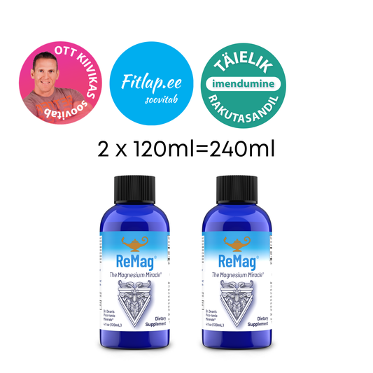 2 x ReMag® 120ml (toidulisand magneesiumiga)