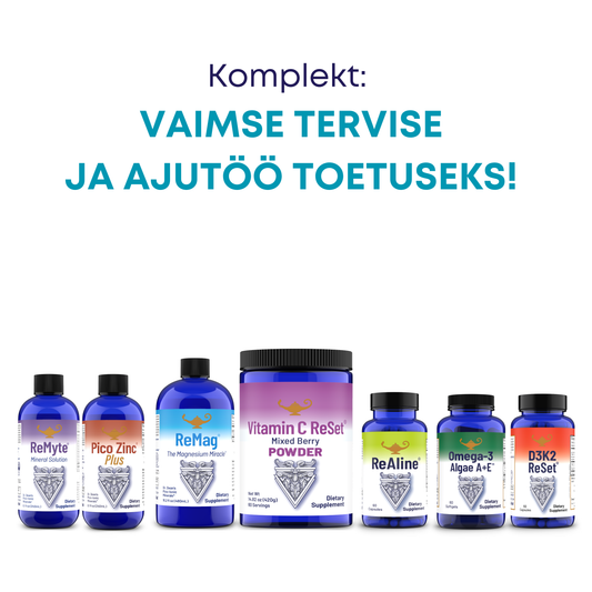 Komplekt: VAIMSE TERVISE JA AJUTÖÖ TOETUSEKS!